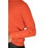 Μπλούζα  λαιμόκοψη με casmire και κουμπάκι στο μανίκι - πορτοκαλί 10140