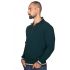 Αντρικό πουλόβερ μάλλινο με γιακά και φερμουάρ - Κυπαρισσί 3790A