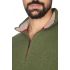 Αντρικό πουλόβερ μάλλινο με γιακά και φερμουάρ - Λαδί  9244A
