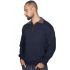 Αντρικό πουλόβερ μάλλινο με γιακά και φερμουάρ -  Μπλε 3752A