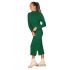 Φόρεμα με χαλαρό γιακά από κασμίρ- Πράσινο 10474