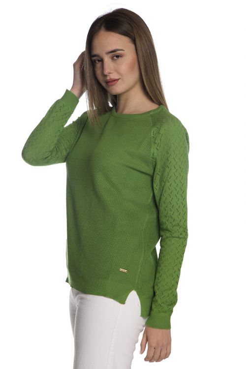 Βαμβακερή μπλούζα - Πράσινο 1272
