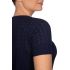 Βαμβακερή μπλούζα κοντομάνικη με οργανικό βαμβάκι - Μπλε 13081