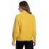 Πλεκτό πουλόβερ με  όρθιο  γιακά  - κίτρινο 6008
